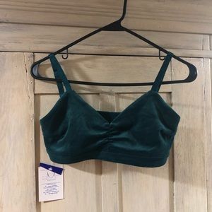 Super fun velvet bra, size small.